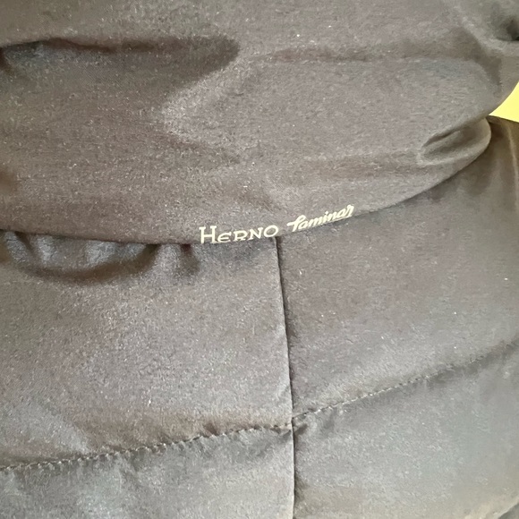 🖤SOLD🖤 Herno Laminar Water Repellent Hooded Down Puffer Coat BLACK, Sz 6 US/42 - Picture 12 of 12